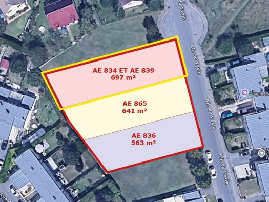 Terrain constructible à vendre 261 375 € 697 m² de terrain Nord Menucourt 95180