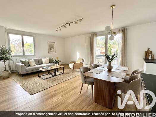 Appartement à vendre 255 000 € 5 pièces 3 chambres 78 m² 3ème étage Centre Ville-Jonchère Bougival 78380