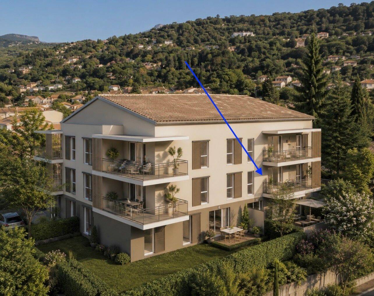 Appartement 3 pièces 61 m² · à Grasse · 61 m² · 298 000 €