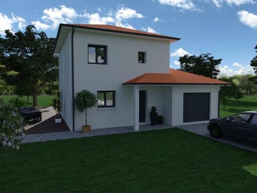 Terrain avec maison neuve à vendre 295 400 € 5 pièces 4 chambres 100 m² 500 m² de terrain Saint-Chef 38890