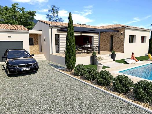 Terrain avec maison neuve à vendre 430 000 € 4 pièces 3 chambres 110 m² 540 m² de terrain Maillane 13910