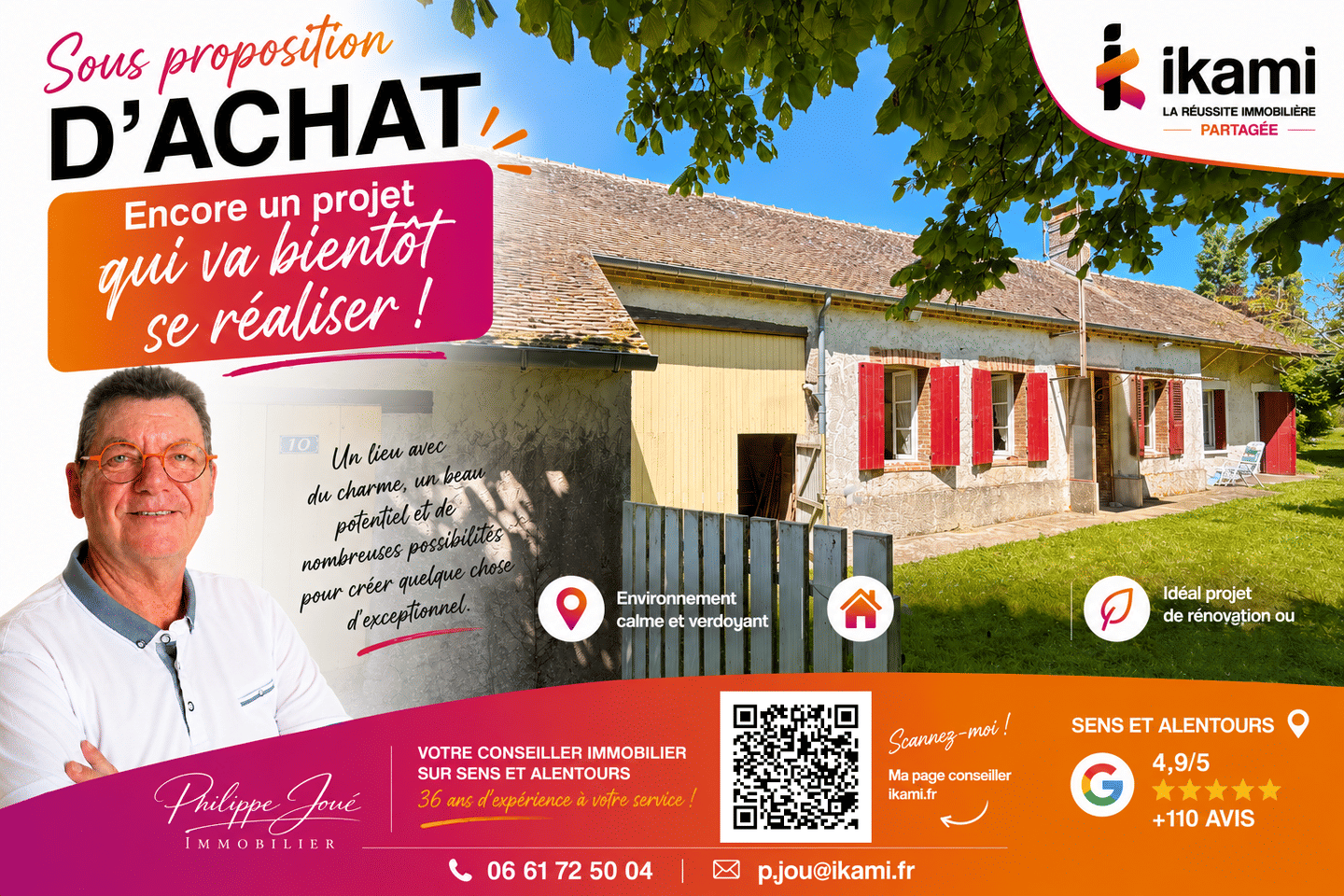 Maison 3 pièces 67 m² · à Fouchères · 67 m² · 100 000 €