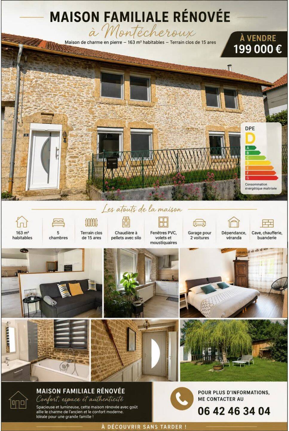 Maison 8 pièces 163 m² · à Montécheroux · 163 m² · 199 000 €