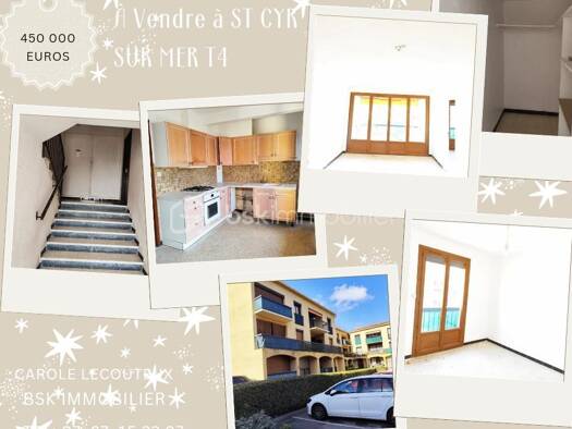 Appartement à vendre 450 000 € 4 pièces 3 chambres 77,7 m² Étage 2/2 Village-Cagueloup-Gueissard Saint-Cyr-sur-Mer 83270