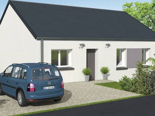 Terrain avec maison neuve à vendre 276 600 € 5 pièces 3 chambres 75,2 m² 398 m² de terrain Centre Treillières 44119