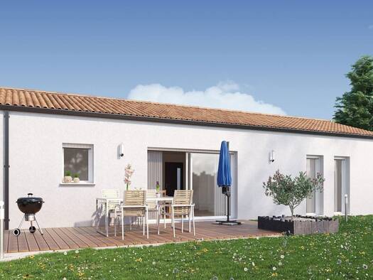 Terrain avec maison neuve à vendre 173 620 € 5 pièces 4 chambres 92 m² 590 m² de terrain Mervent 85200