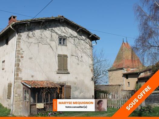 Maison à vendre 77 350 € 4 pièces 3 chambres 85 m² 563 m² de terrain Augerolles 63930