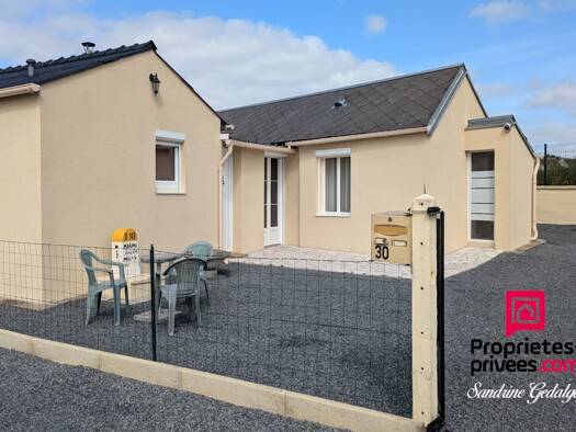 Maison de plain-pied à vendre 165 000 € 4 pièces 2 chambres 92 m² 420 m² de terrain Milly-sur-Thérain 60112