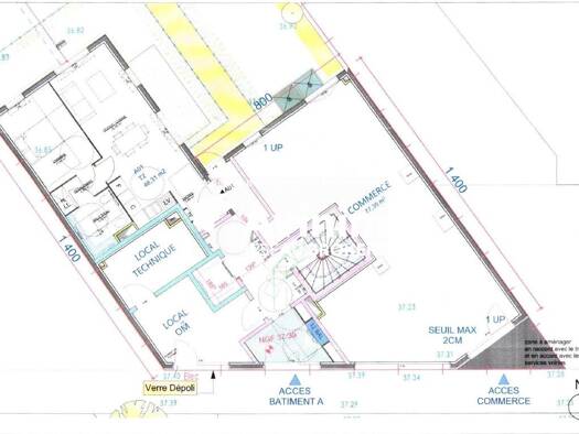 Local commercial à louer 1 540 € 77 m² de surface de vente Saint-Maur-Créteil Saint-Maur-des-Fossés 94100