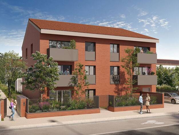 Duplex à vendre - neuf 260 200 € 3 pièces 2 chambres 66,4 m² 1er étage Grenade Blagnac 31700