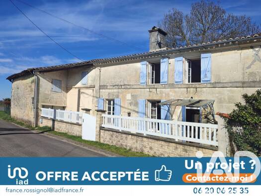 Maison à vendre 95 000 € 3 pièces 2 chambres 72 m² 884 m² de terrain Saint-Sulpice-de-Cognac 16370
