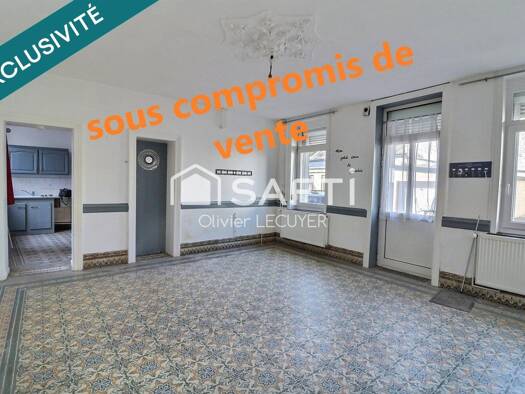 Maison à vendre 59 000 € 5 pièces 3 chambres 86 m² 157 m² de terrain Est Solesmes 59730