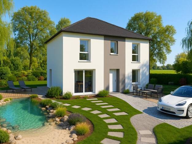 Terrain avec maison neuve à vendre 372 000 € 7 pièces 5 chambres 117,5 m² 345 m² de terrain Président Pompidou Sud Gagny 93220