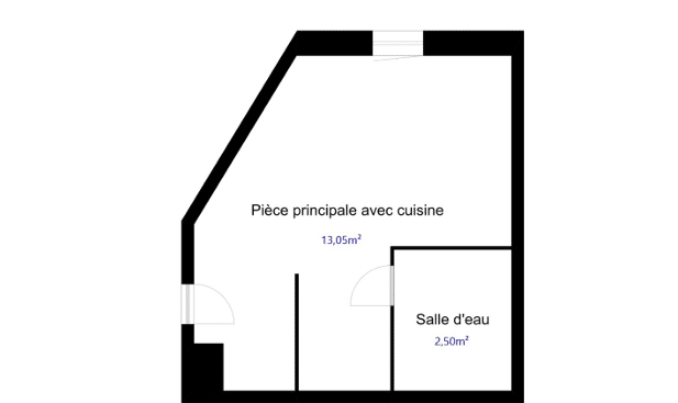Appartement 1 pièce 16 m² · à Marseille 8ème Arrondissement · 15,6 m² · 110 000 €