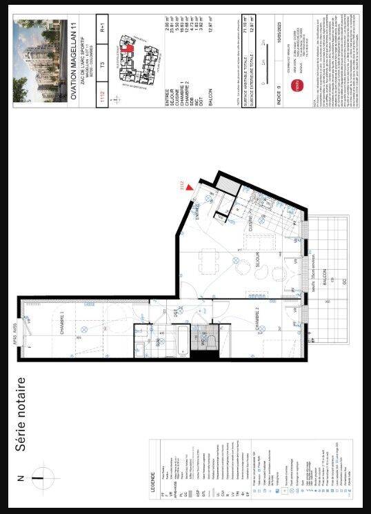 Appartement 3 pièces 71 m² · à Colombes · 71 m² · 1 370 €