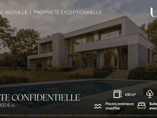 Maison à vendre 2 332 000 € 8 pièces 5 chambres 430 m² 4 021 m² de terrain Biéville-Beuville 14112