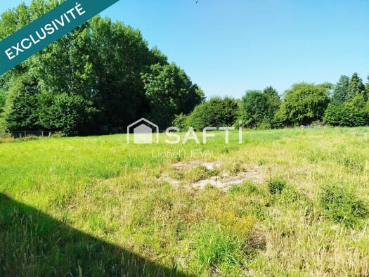 Terrain constructible viabilisé à vendre 76 400 € 3 134 m² de terrain Pommera 62760