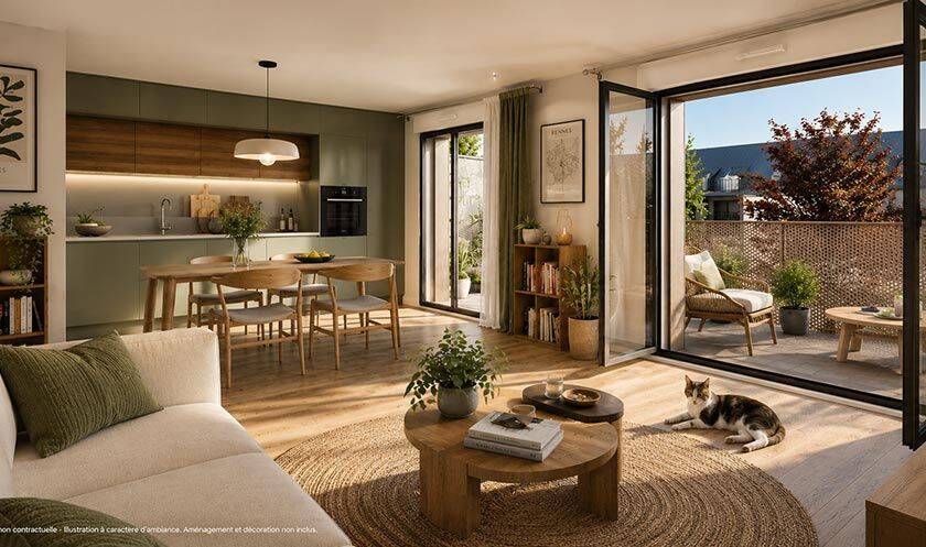 Appartement 3 pièces 62 m² · à Saint-Aubin-d'Aubigné · 61,6 m² · 219 900 €