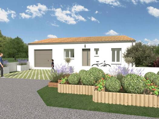 Terrain avec maison neuve à vendre 213 000 € 4 pièces 3 chambres 83 m² 500 m² de terrain Ardillières 17290