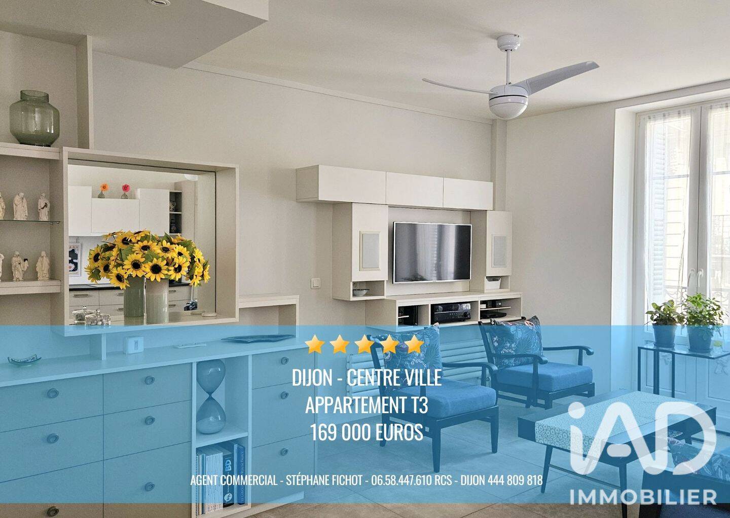 Appartement 2 pièces 53 m² · à Dijon · 52,5 m² · 169 000 €