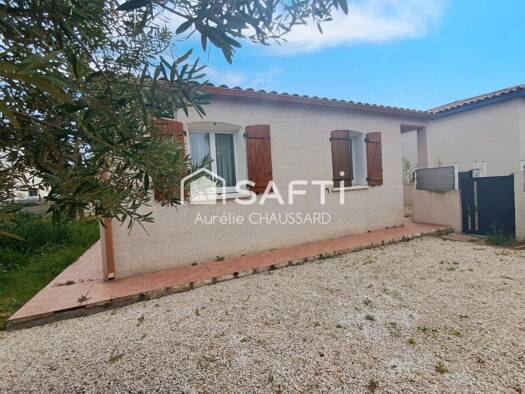 Maison de plain-pied à vendre 285 000 € 4 pièces 3 chambres 90 m² 305 m² de terrain Ecarts Narbonne 11100