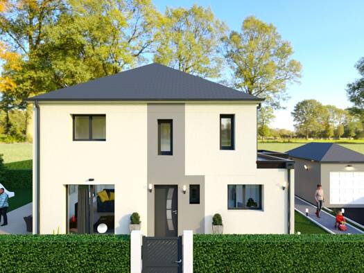 Terrain avec maison neuve à vendre 328 250 € 1 pièce 1 chambre 135 m² 878 m² de terrain Bézu-la-Forêt 27480