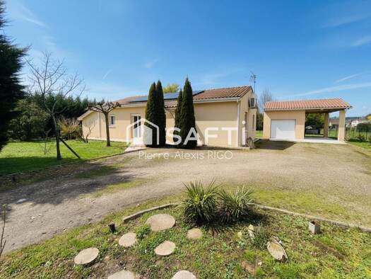 Maison de plain-pied à vendre 235 000 € 4 pièces 3 chambres 91 m² 2 326 m² de terrain Beaupuy 47200