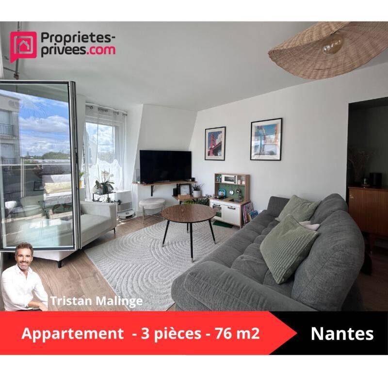 Appartement 3 pièces 76 m² · à Nantes · 76,1 m² · 353 600 €
