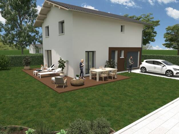 Terrain avec maison neuve à vendre 270 000 € 4 pièces 3 chambres 99 m² 500 m² de terrain Cressin-Rochefort 01350