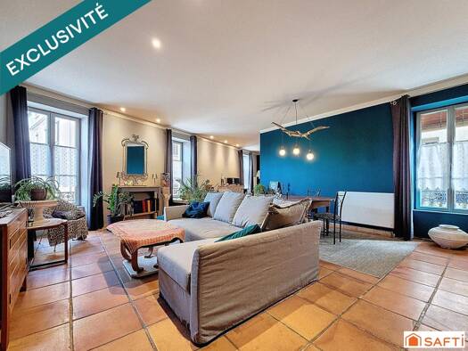 Duplex à vendre 259 000 € 5 pièces 1 chambre 113 m² Étage 1/2 centre Ville-La Chartonnière-La Barre Villefranche-sur-Saône 69400