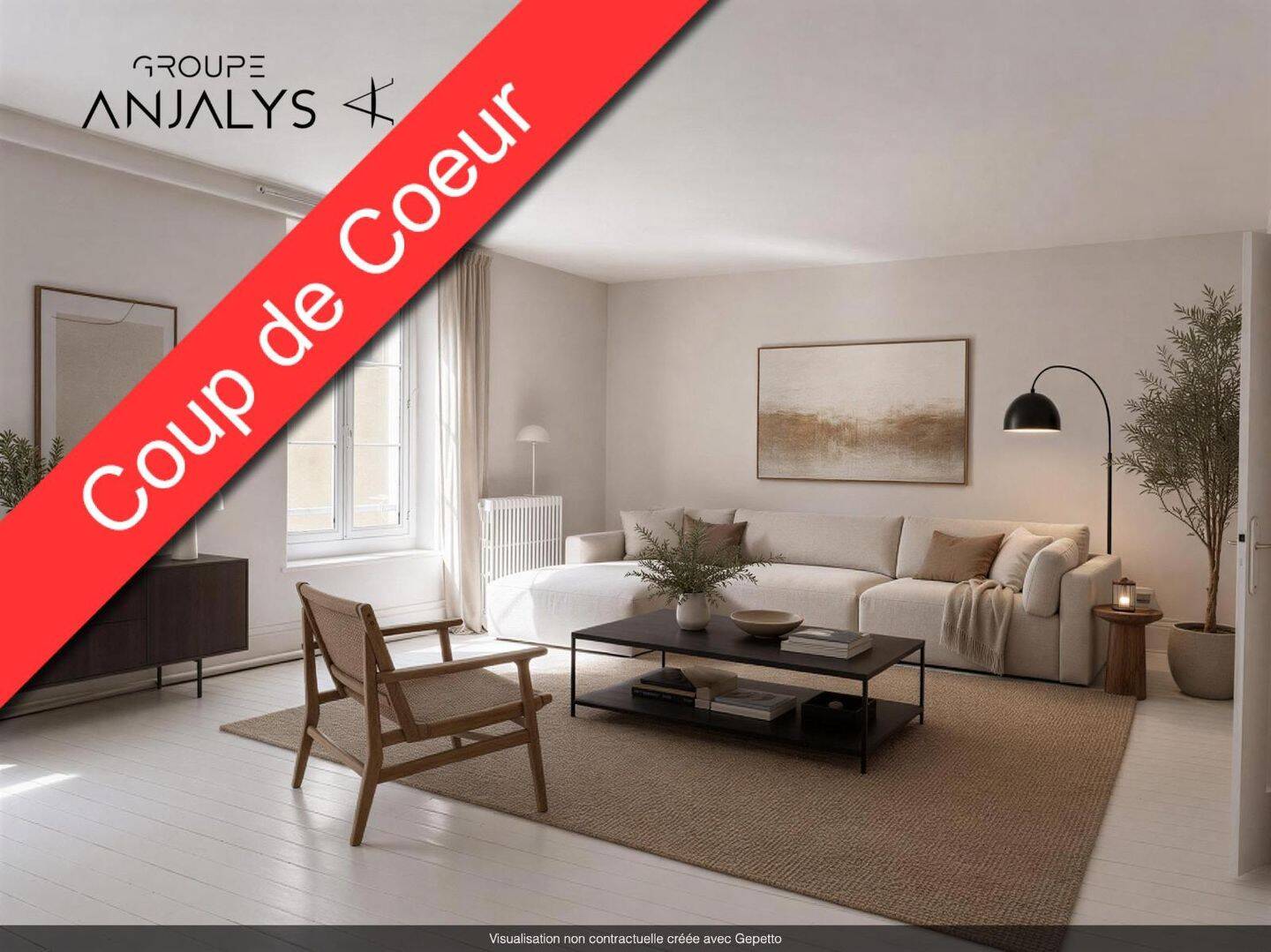 Appartement 4 pièces 134 m² · à Lyon 2ème Arrondissement · 134,3 m² · 1 440 €/mois