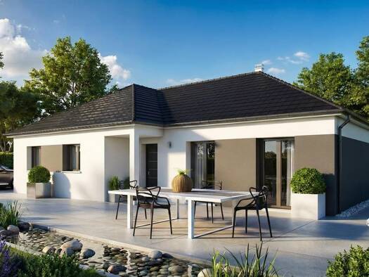 Terrain avec maison neuve à vendre 178 879 € 3 pièces 2 chambres 89 m² 2 130 m² de terrain Mehun-sur-Yèvre 18500