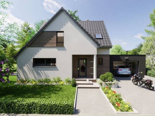 Terrain avec maison neuve à vendre 449 580 € 5 pièces 3 chambres 110 m² 680 m² de terrain Furdenheim 67117