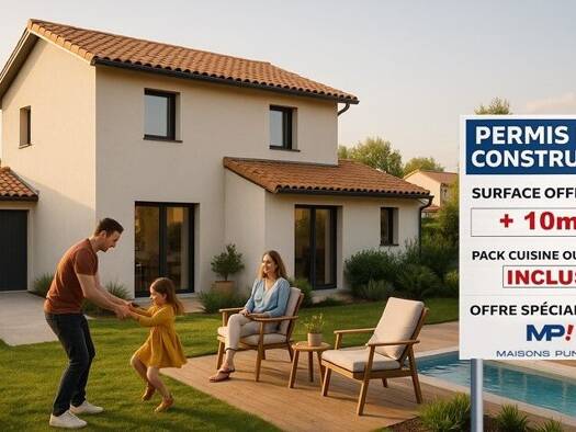 Terrain avec maison neuve à vendre 264 000 € 4 pièces 3 chambres 86 m² 981 m² de terrain Nivolas-Vermelle 38300