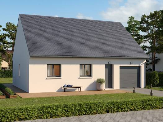 Terrain avec maison neuve à vendre 187 000 € 3 pièces 2 chambres 71 m² 1 699 m² de terrain Villenauxe-la-Petite 77480