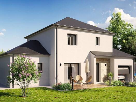Terrain avec maison neuve à vendre 217 349 € 5 pièces 4 chambres 120 m² 1 400 m² de terrain Marçay 37500