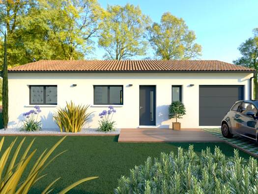 Terrain avec maison neuve à vendre 155 814 € 3 pièces 2 chambres 70 m² 640 m² de terrain Laluque 40465