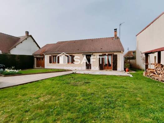 Maison de plain-pied à vendre 249 000 € 5 pièces 3 chambres 111 m² 1 033 m² de terrain Abbeville-Saint-Lucien 60480