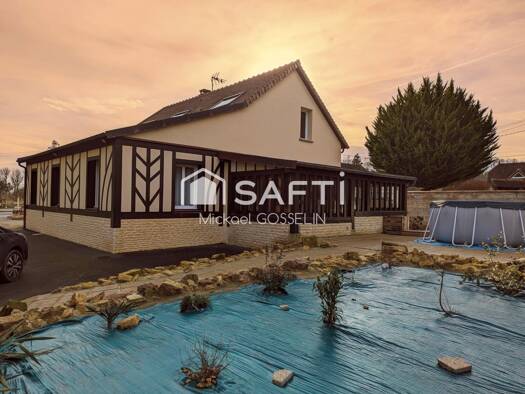 Maison de plain-pied à vendre 399 000 € 7 pièces 4 chambres 176 m² 6 110 m² de terrain Mézidon-Canon 14270