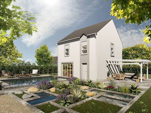 Terrain avec maison neuve à vendre 350 001 € 6 pièces 4 chambres 90 m² 194 m² de terrain Vaillant Couturier Bezons 95870