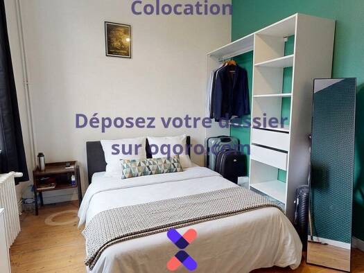 Maison à louer 350 € 6 pièces 5 chambres 87,2 m² Edouard Vaillant-Vauban-Barbieux Roubaix 59100