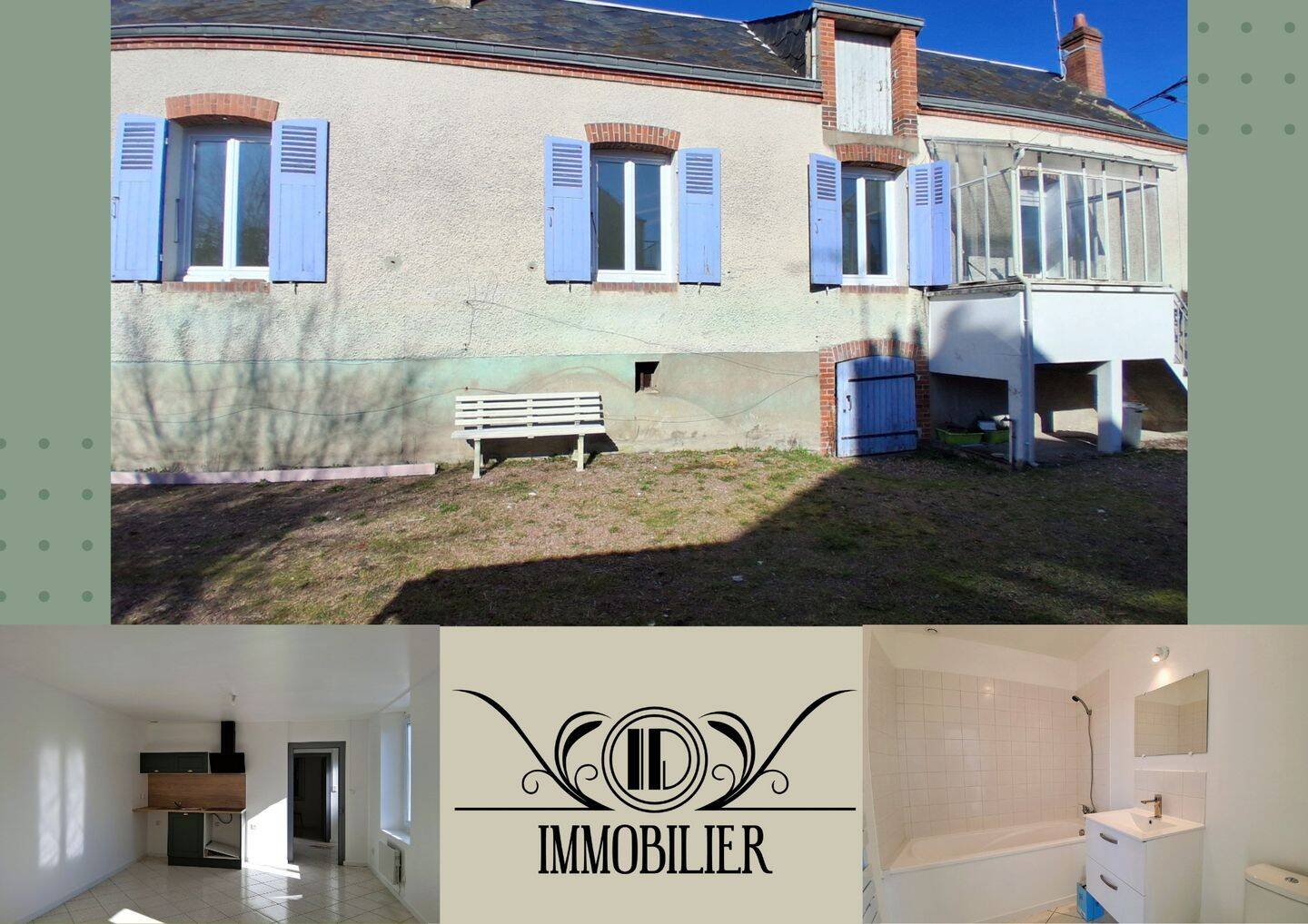Maison 3 pièces 53 m² · à Gien · 53,3 m² · 700 €/mois