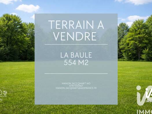 Terrain constructible à vendre 248 000 € 554 m² de terrain Escoublac La Baule-Escoublac 44500