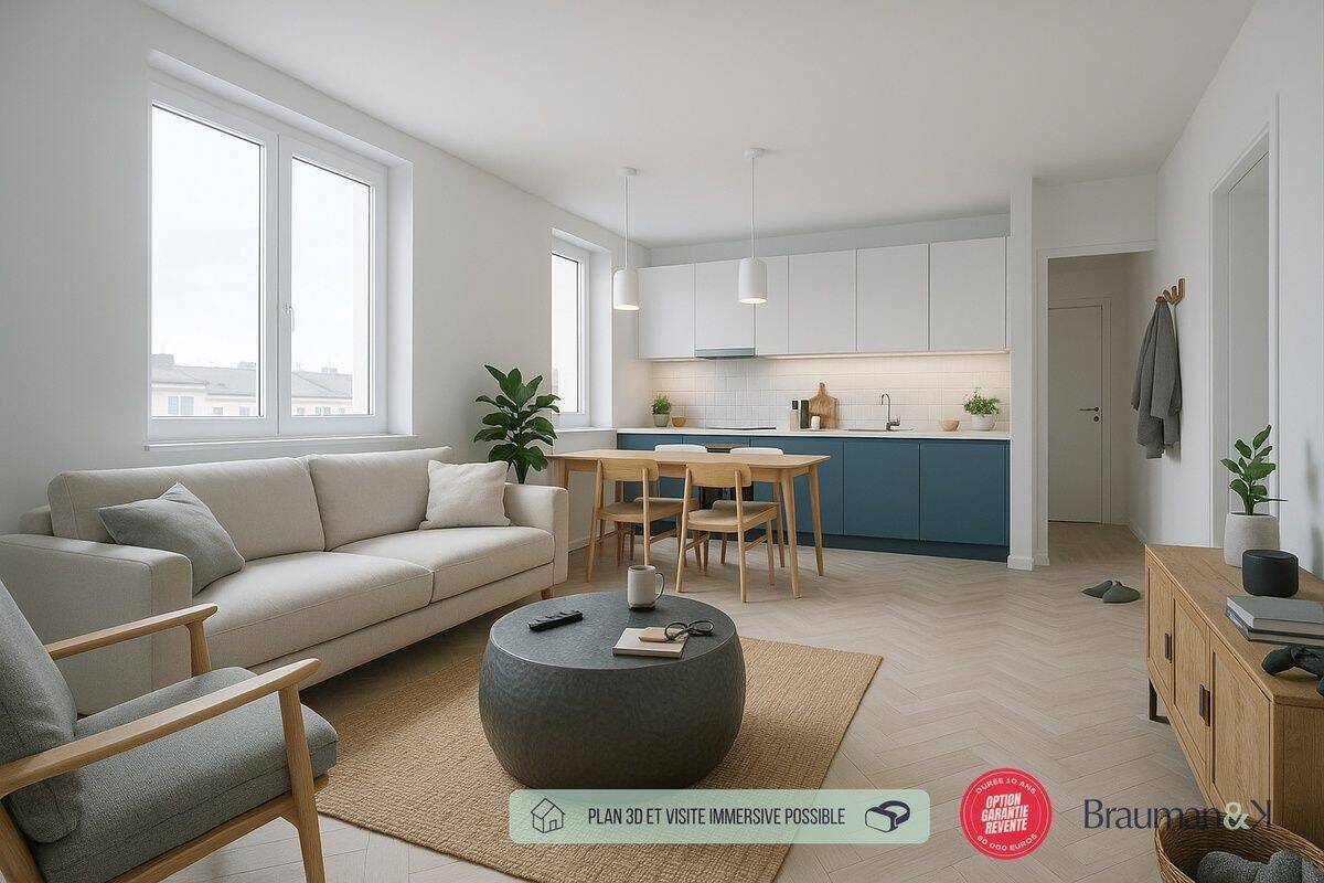 Appartement 3 pièces 58 m² · à Rennes · 58 m² · 226 000 €