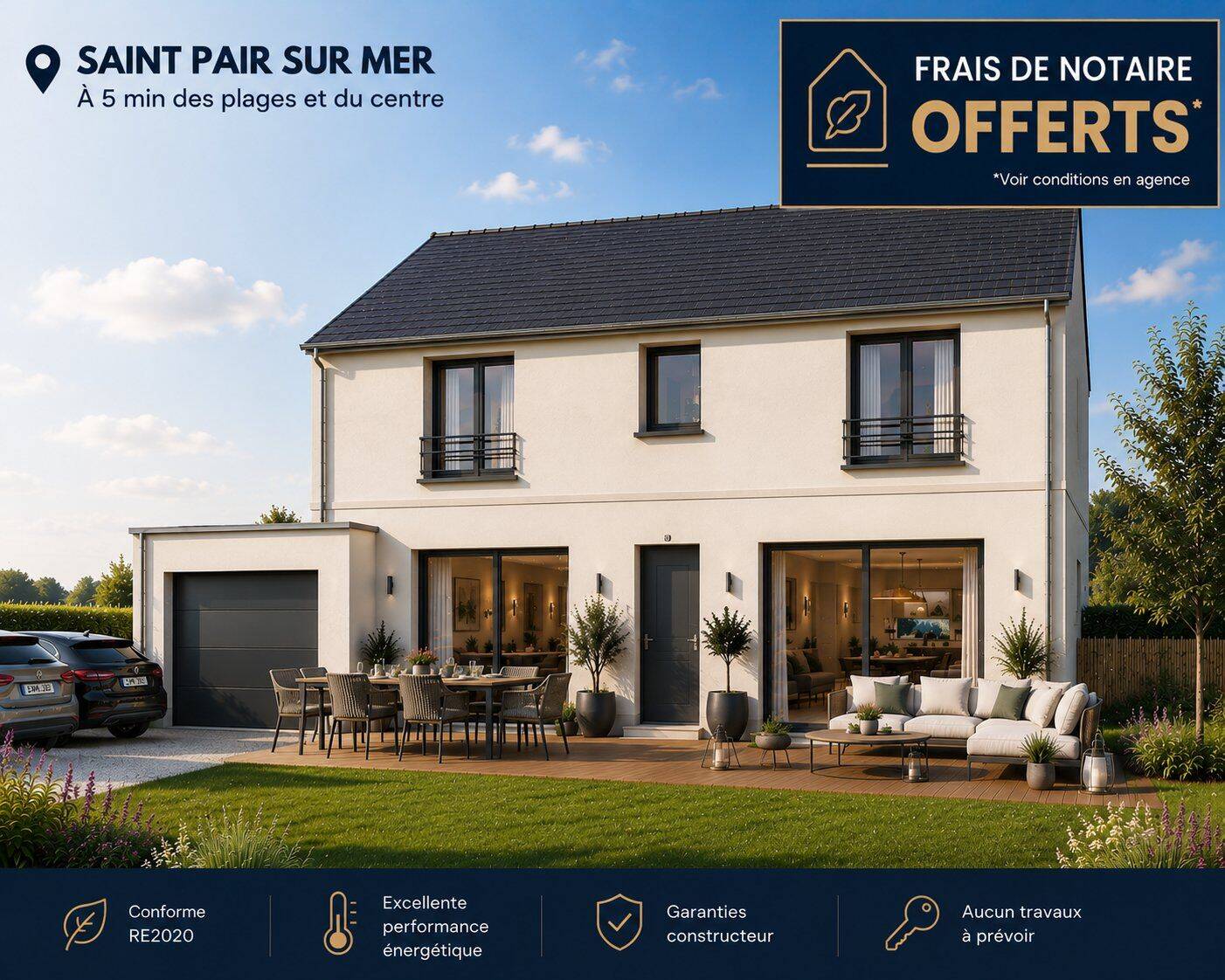 Maison 5 pièces 133 m² · à Saint-Pair-sur-Mer · 133 m² · 460 000 €