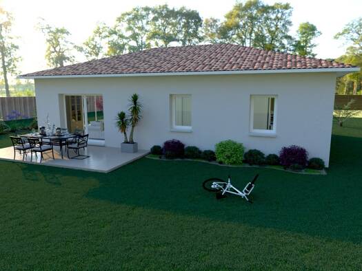 Terrain avec maison neuve à vendre 264 900 € 4 pièces 3 chambres 90 m² 754 m² de terrain Bourg Mimizan 40200