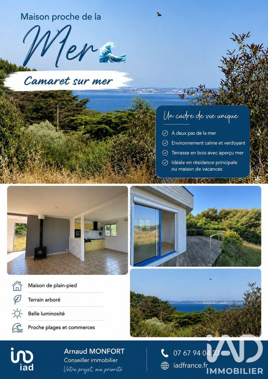 Maison 5 pièces 93 m² · à Camaret-sur-Mer · 93 m² · 338 210 €