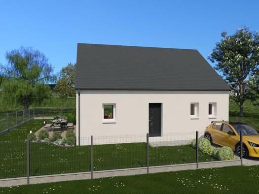 Terrain avec maison neuve à vendre 172 000 € 4 pièces 2 chambres 64 m² 449 m² de terrain Sainte-Maure-de-Touraine 37800