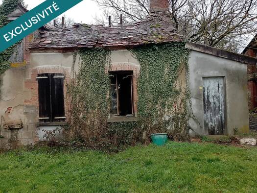 Maison à vendre 21 000 € 3 pièces 1 chambre 50 m² 2 000 m² de terrain La Cellette 23350