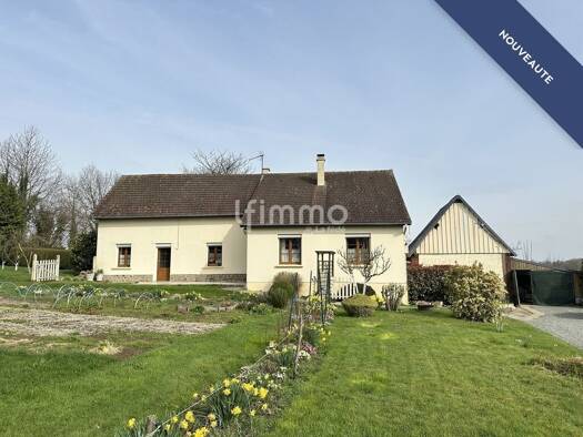 Maison de plain-pied à vendre 121 000 € 5 pièces 3 chambres 90 m² 3 721 m² de terrain Bellou-en-Houlme 61220